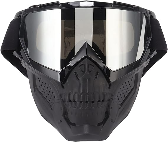 mask with goggles skull face mask goggles for motorcycle riding , paintball and outdoor recreation